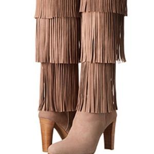Stuart Weitzman Fringie Boots NWT
